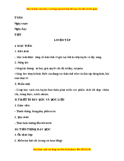 Giáo án Luyện tập trang 79, 80 Toán 9 Học kì 2