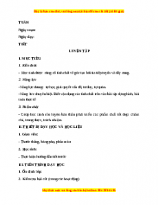 Giáo án Luyện tập trang 79, 80 Toán 9 Học kì 2