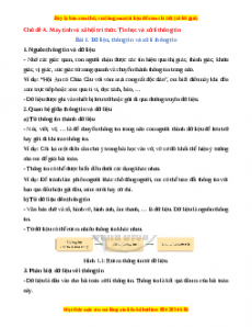 Lý thuyết Tin học 10 Cánh diều (cả năm)