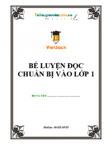 Bé luyện đọc chuẩn bị vào lớp 1
