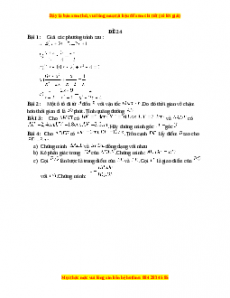 Đề thi giữa kì 2 Toán 8 năm 2023 - Đề 24