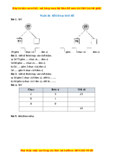 Bài tập cuối tuần Toán lớp 1 Tuần 20 Kết nối tri thức (có lời giải)