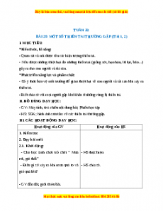 Giáo án Một số thiên tai thường gặp Tự nhiên xã hội 2 Kết nối tri thức