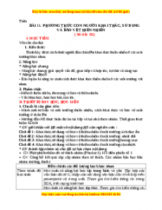 Giáo án Bài 11 Địa lí 7 Chân trời sáng tạo (2024): Phương thức con người khai thác, sử dụng và bảo vệ thiên nhiên