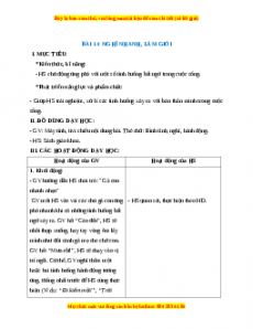 Giáo án Nghĩ nhanh, làm giỏi Hoạt động trải nghiệm 2 Kết nối tri thức