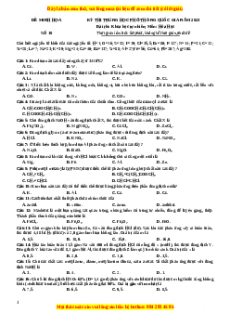 Bộ 30 đề thi thử THPTQG môn Hóa học năm 2023 - GV Nguyễn Minh Tuấn có đáp án (Đề 10)