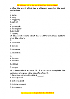 Bộ 10 đề thi cuối kì 2 Tiếng Anh 10 Friends global có đáp án