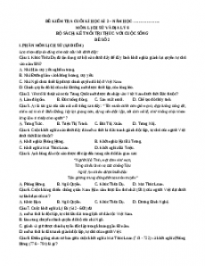 Đề thi cuối kì 2 Lịch sử & Địa lí 6 Kết nối tri thức có đáp án (Đề 2)