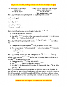Bộ 63 đề thi chính thức vào 10 Toán năm 2022 có đáp án