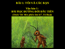 Giáo án powerpoint Bài học đường đời đầu tiên | Kết nối tri thức Ngữ văn 6