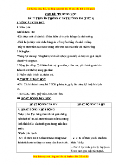 Giáo án Bài 7: Truyền thống của trường em (Tiết2) Tự nhiên và xã hội lớp 3 Chân trời sáng tạo