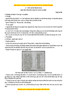 Làm chủ kiến thức Ngữ văn 9 luyện thi vào 10 Phần 1: Đọc, hiểu văn bản