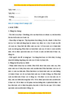 Giáo án Bài 37 Sinh học 7 Chân trời sáng tạo (2024): Sinh sản ở sinh vật
