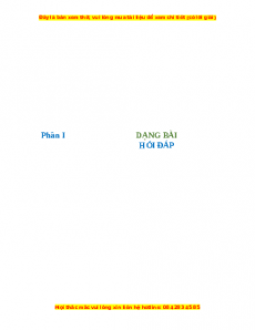 Bài tập giao tiếp - ôn vào 10 Tiếng Anh