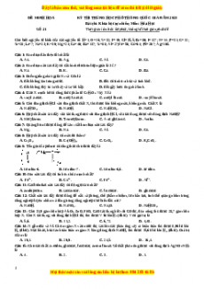 Bộ 30 đề thi thử THPTQG môn Hóa học năm 2023 - GV Nguyễn Minh Tuấn có đáp án (Đề 21 )