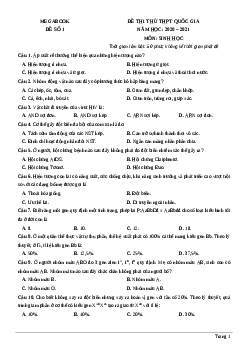 Bộ 25 đề thi THPT Quốc Gia Sinh học năm 2023 - sách Megabook