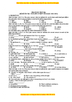 Đề luyện thi vào 10 môn Tiếng anh năm 2023 có đáp án (Đề 64)