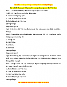 Bộ trắc nghiệm Giáo dục quốc phòng 10 Cánh diều (có đáp án)