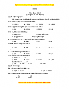 Bộ đề thi Toán 5 học kì 1 năm 2022 - 2023 - Đề 4
