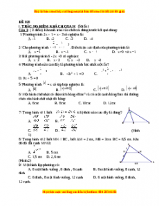 Đề thi cuối học kì 2 Toán 8 năm 2022 - 2023 - Đề 28