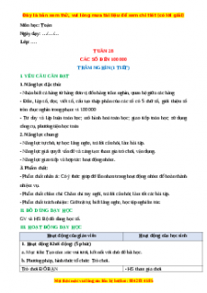 Giáo án Trăm nghìn Toán 3 Chân trời sáng tạo