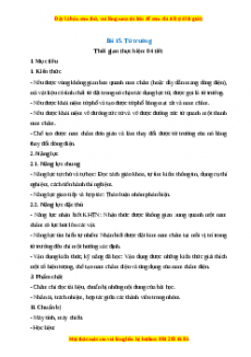 Giáo án Bài 15 Vật lí 7 Cánh diều: Từ trường