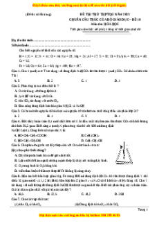 Đề thi THPT Quốc Gia Hóa năm 2023 Megabook - Đề 10