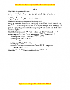 Đề thi giữa kì 2 Toán 8 năm 2023 - Đề 45