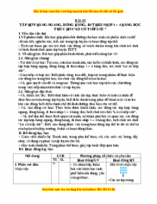 Giáo án TH hàng ngang, dóng hàng. Đi theo nhịp 1-4 hàng dọc Gdtc 3 Chân trời sáng tạo