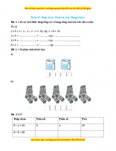Bài tập cuối tuần Toán lớp 2 Tuần 19 Kết nối tri thức (có lời giải)