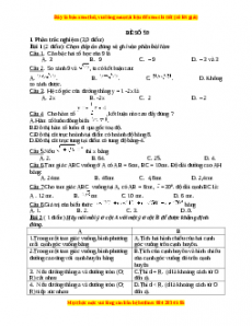 Đề thi Toán 9 học kì 1 năm 2022 - 2023 - Đề 59