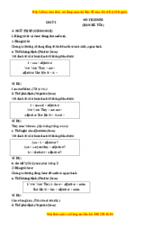 Phần I - Unit 3:MY FRIENDS - Chương trình thí điểm