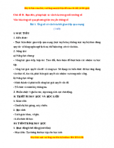 Giáo án Tin học 7 Cánh diều Chủ đề D Bài 1: Ứng xử có văn hóa khi giao tiếp qua mạng