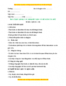Giáo án Công nghệ 10 (Kết nối tri thức) Bài 6: Thực hành: Xác định độ mặn và độ chua của đất