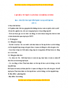 Giáo án Bài tập di chuyển theo vạch kẻ thẳng Giáo dục thể chất 2 Kết nối tri thức