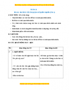 Giáo án HĐTN lớp 1 Tuần 32