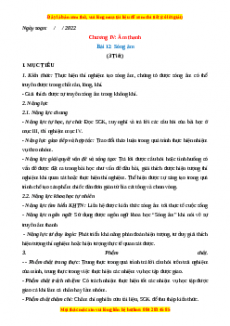 Giáo án Vật lí 7 Kết nối tri thức Bài 12: Sóng âm