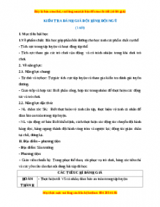 Giáo án Kiểm tra đánh giá đội hình đội ngũ Giáo dục thể chất 2 Kết nối tri thức