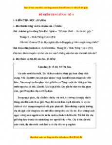 Đề thi giữa kì 2 Tiếng Việt lớp 4 (Đề 4)