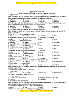 Đề luyện thi vào 10 môn Tiếng anh năm 2023 có đáp án (Đề 28)