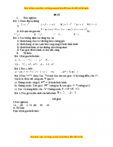 Đề thi giữa kì 1 Toán 8 năm 2023 - Đề 25