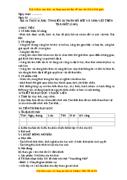 Giáo án Bài 16 Địa lí 10 Kết nối tri thức (2024): Thực hành Tìm hiểu sự phân bố đất và sinh vật trên trái đất
