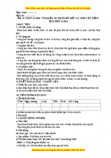 Giáo án Bài 16 Địa lí 10 Kết nối tri thức (2024): Thực hành Tìm hiểu sự phân bố đất và sinh vật trên trái đất