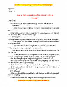 Giáo án Bài 8: Trải nghiệm để trưởng thành (2024) Kết nối tri thức