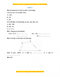 Bài tập cuối tuần Toán lớp 3 Tuần 7 Chân trời sáng tạo (có lời giải)