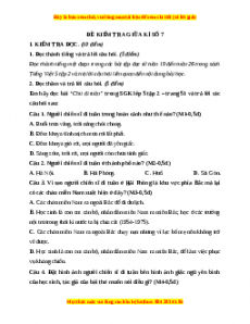 Đề thi giữa kì 2 Tiếng Việt lớp 5 năm 2023 (Đề 7)