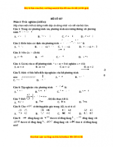 Đề thi cuối học kì 2 Toán 8 năm 2022 - 2023 - Đề 37