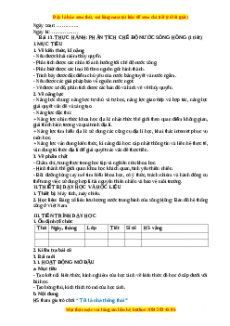 Giáo án Bài 13 Địa lí 10 Kết nối tri thức (2024): Phân tích chế độ nước sông Hồng