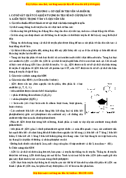 Bồi dưỡng học sinh giỏi Sinh Học 12 - Phan Khắc Nghệ có lời giải