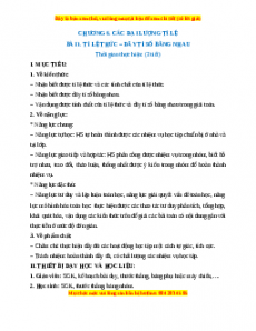 Giáo án Tỉ lệ thức - Dãy tỉ số bằng nhau Toán 7 Chân trời sáng tạo